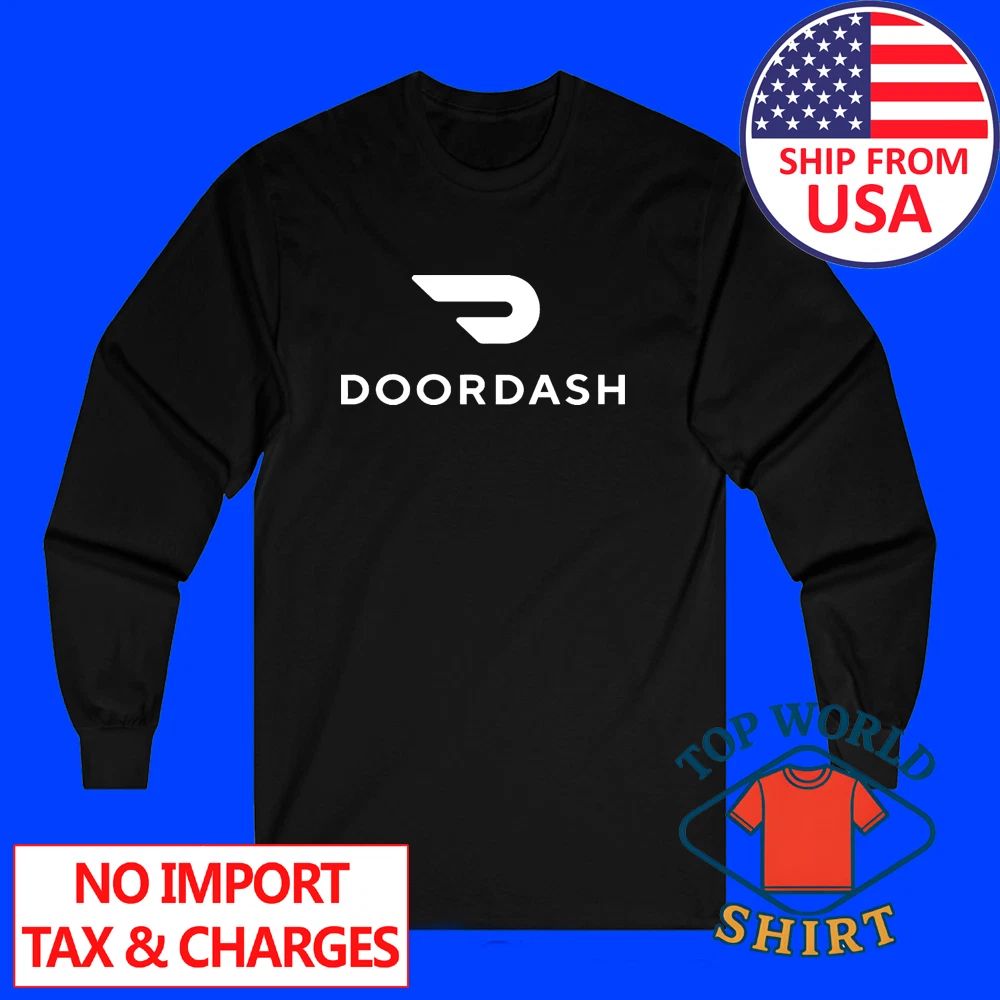 Doordash Food Delivery Driver Men's Black Size S to 2XL Unisex T-shirt, Sweatshirt, Hoodie, Long Sleeve Tee - T-Shirt, Sweatshirt, Hoodie