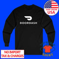 Doordash Food Delivery Driver Men's Black Size S to 2XL Unisex T-shirt, Sweatshirt, Hoodie, Long Sleeve Tee - T-Shirt, Sweatshirt, Hoodie