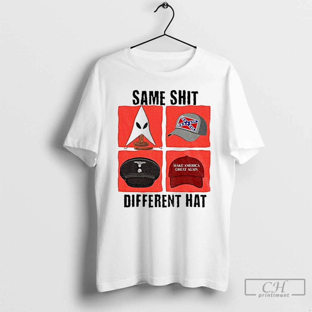 Classic Trump No Kings Protest Same Shit Different Hat T Shirts Unisex T-shirt, Sweatshirt, Hoodie, Long Sleeve Tee - T-Shirt, Sweatshirt, Hoodie