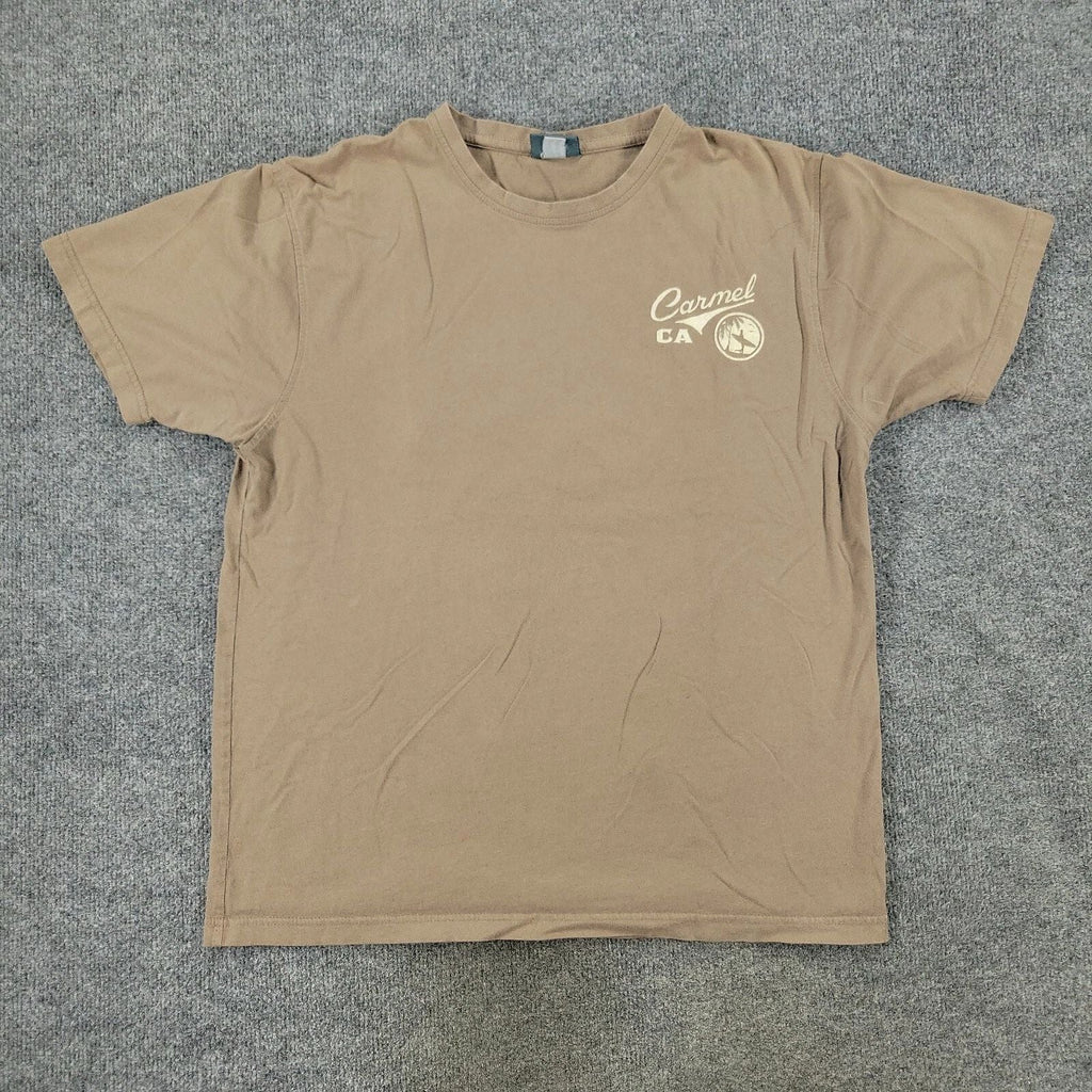 Carmel Shirt Men's Large Brown California Beach Life Good For Soul Short Sleeve Unisex T-shirt, Sweatshirt, Hoodie, Long Sleeve Tee - T-Shirt, Sweatshirt, Hoodie