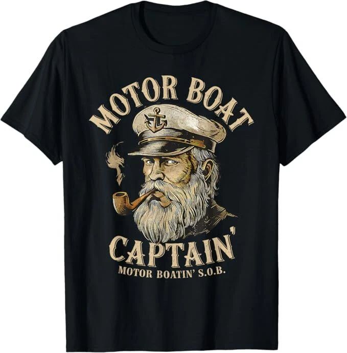 Motor Boat Captain Funny Pontoon Boating Motor Boatin Lake T-Shirt Unisex T-shirt, Sweatshirt, Hoodie, Long Sleeve Tee - T-Shirt, Sweatshirt, Hoodie