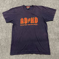 Social Threads Attention Deficit Hyperactivity Disorder T Shirt Mens M Navy Blue Unisex T-shirt, Sweatshirt, Hoodie, Long Sleeve Tee - T-Shirt, Sweatshirt, Hoodie