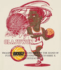 Houston Rockets Hakeem Olajuwon signature caricature shirt Unisex T-shirt, Sweatshirt, Hoodie, Long Sleeve Tee - T-Shirt, Sweatshirt, Hoodie