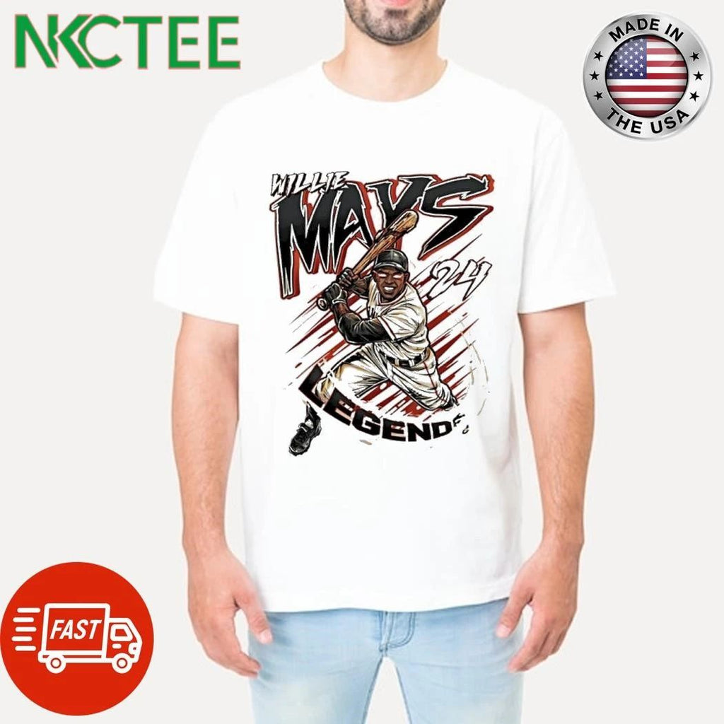Willie Mays 24 San Francisco Giants Legend Cartoon 24 swing shirt Unisex T-shirt, Sweatshirt, Hoodie, Long Sleeve Tee - T-Shirt, Sweatshirt, Hoodie