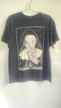 Unusual Horror T Shirt Gothic Nun Graphic Black Tee Mens L Streetwear Unisex T-shirt, Sweatshirt, Hoodie, Long Sleeve Tee - T-Shirt, Sweatshirt, Hoodie