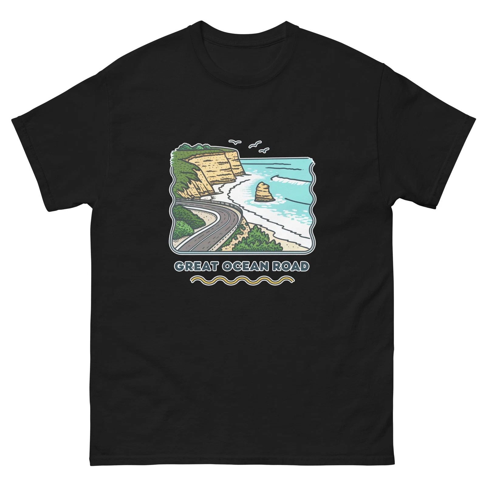 Great Ocean Road Attraction Landmark Travel T-Shirt Unisex T-shirt, Sweatshirt, Hoodie, Long Sleeve Tee - T-Shirt, Sweatshirt, Hoodie