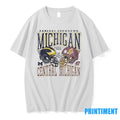 Gameday 2025 Michigan Vs Central Michigan Helmet Tshirts Sweater Unisex T-shirt, Sweatshirt, Hoodie, Long Sleeve Tee - T-Shirt, Sweatshirt, Hoodie