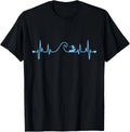 Surfer Summer Waves Heartbeat Surfing Novelty T-Shirt Unisex T-shirt, Sweatshirt, Hoodie, Long Sleeve Tee - T-Shirt, Sweatshirt, Hoodie