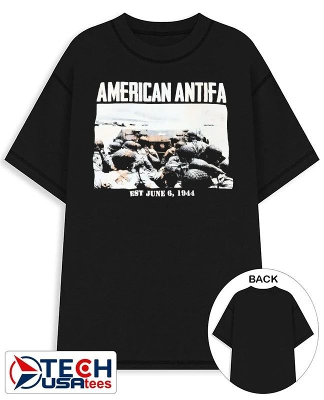 American Antifa est June 6 1944 shirt Unisex T-shirt, Sweatshirt, Hoodie, Long Sleeve Tee - T-Shirt, Sweatshirt, Hoodie