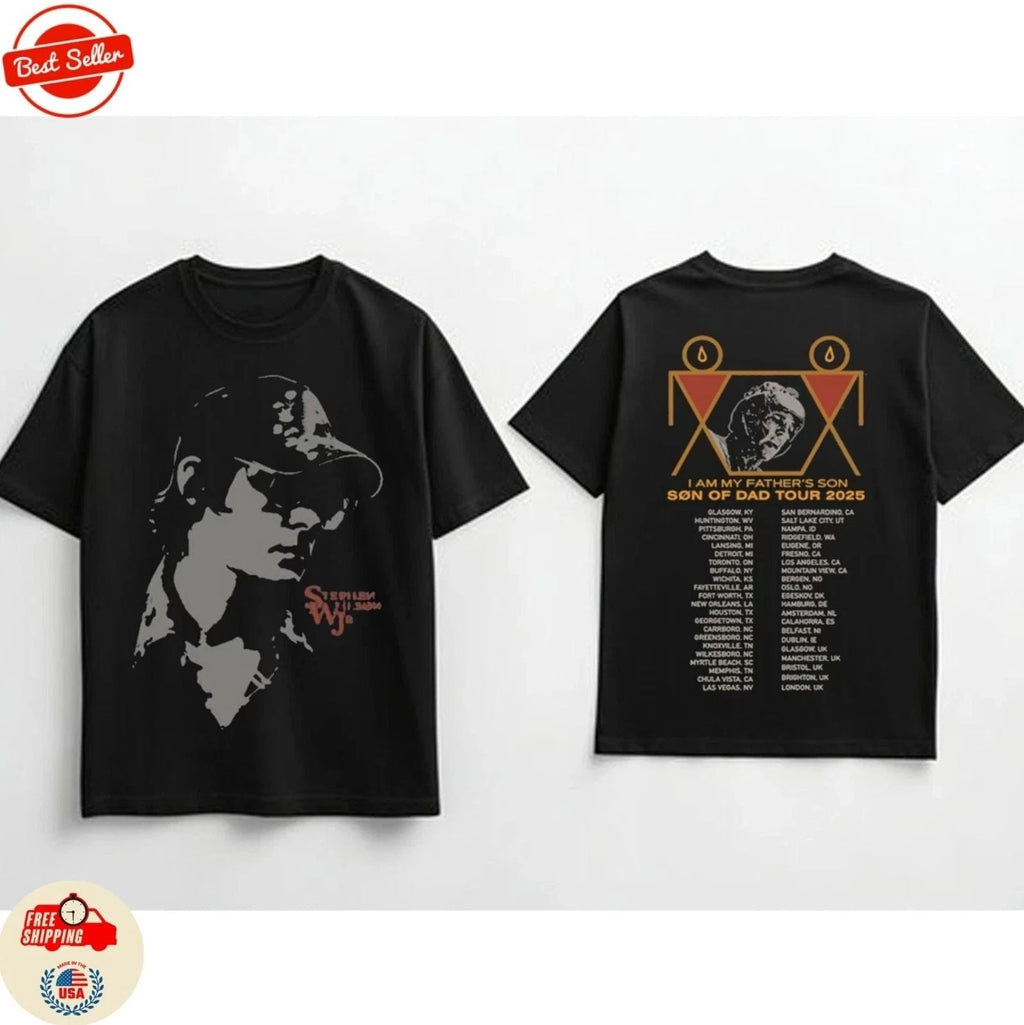 Stephen Wilson Jr. - SN OF DAD TOUR 2025 t shirt Unisex T-shirt, Sweatshirt, Hoodie, Long Sleeve Tee - T-Shirt, Sweatshirt, Hoodie