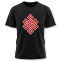 Endless Knot T-Shirt | Buddhist Eternal Symbol Red Graphic Unisex Tee Unisex T-shirt, Sweatshirt, Hoodie, Long Sleeve Tee - T-Shirt, Sweatshirt, Hoodie