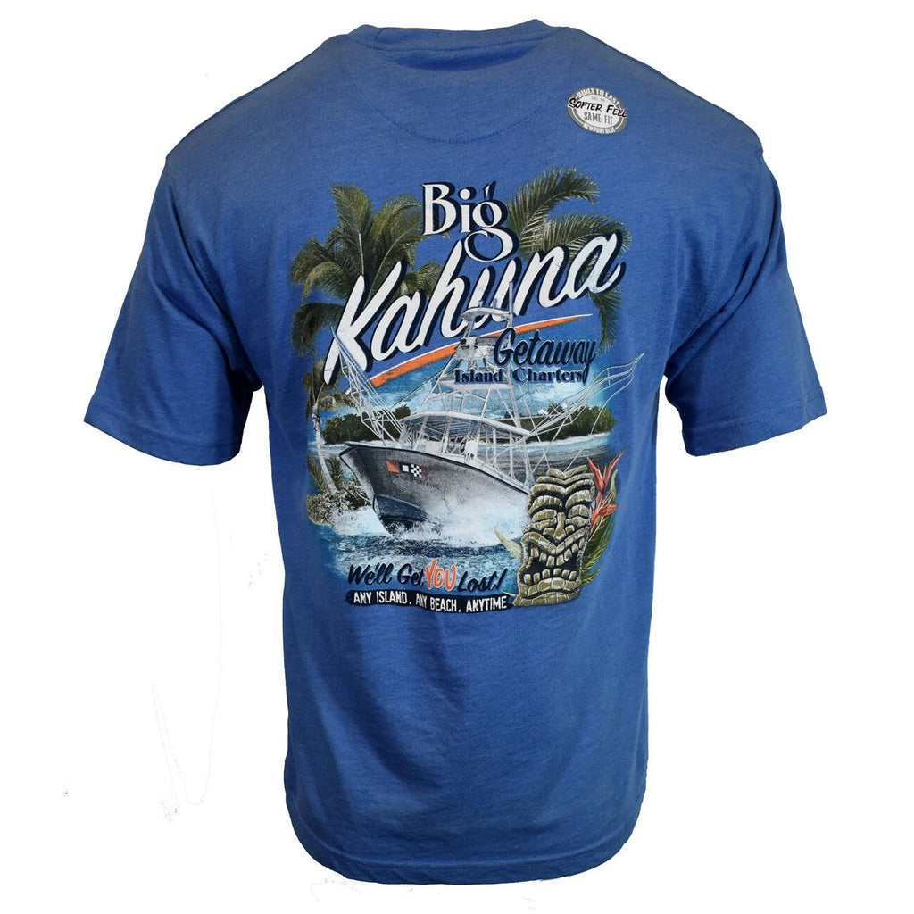 Men's T-shirt Newport Blue -Size M Only - Big Kahuna Tiki Summer Cruise Ocean Unisex T-shirt, Sweatshirt, Hoodie, Long Sleeve Tee - T-Shirt, Sweatshirt, Hoodie