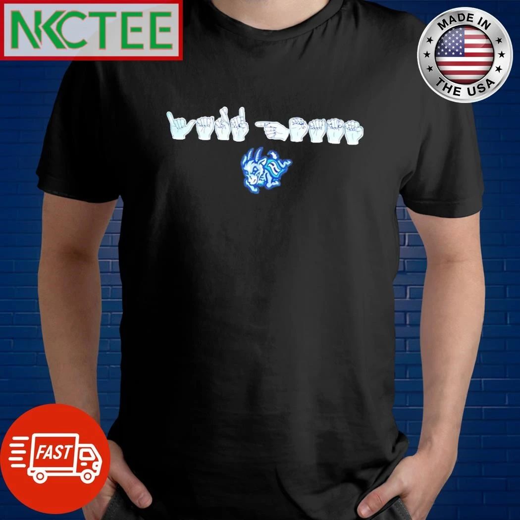 University Of Hawaii Hartford Yard Goats Baseball Mascot Hand Sign Language shirt Unisex T-shirt, Sweatshirt, Hoodie, Long Sleeve Tee - T-Shirt, Sweatshirt, Hoodie