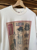 Vintage 90s The English Teddy Bear Company - Cream T-Shirt XL - London Graphic Unisex T-shirt, Sweatshirt, Hoodie, Long Sleeve Tee - T-Shirt, Sweatshirt, Hoodie