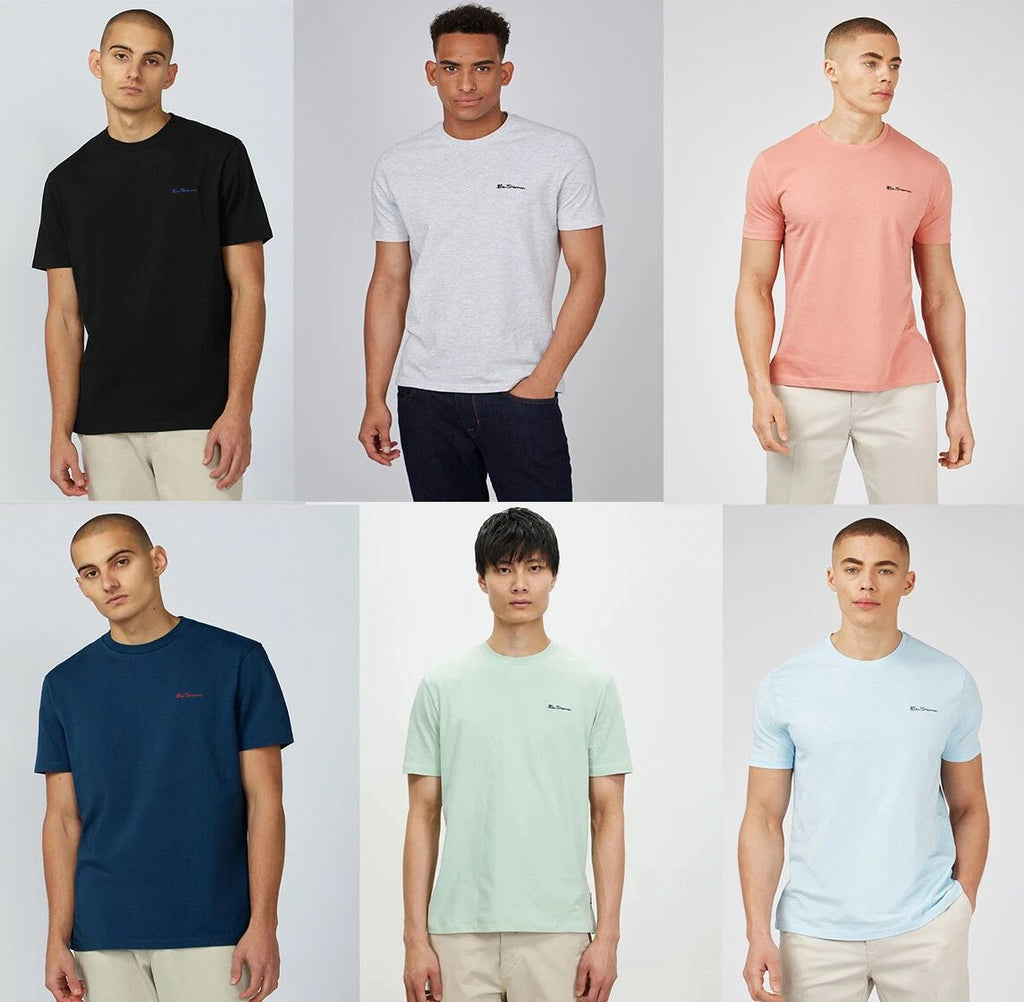Ben Sherman Mens Organic Cotton Crew neck Short Sleeve T shirt M L XL 2XL 3XL Unisex T-shirt, Sweatshirt, Hoodie, Long Sleeve Tee - T-Shirt, Sweatshirt, Hoodie