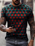 Mens 3D Optical Illusion T-Shirt Graphic Print Casual Summer Streetwear stylish Unisex T-shirt, Sweatshirt, Hoodie, Long Sleeve Tee - T-Shirt, Sweatshirt, Hoodie