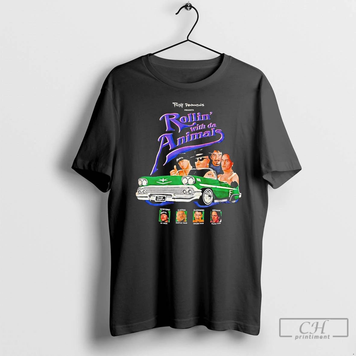 Classic Filthy Productions Presents Rollin With Da Animals T Shirts Unisex T-shirt, Sweatshirt, Hoodie, Long Sleeve Tee - T-Shirt, Sweatshirt, Hoodie