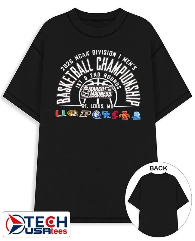 March Madness 2026 NCAA Division I Mens Basketball Championship St. Louis shirt Unisex T-shirt, Sweatshirt, Hoodie, Long Sleeve Tee - T-Shirt, Sweatshirt, Hoodie