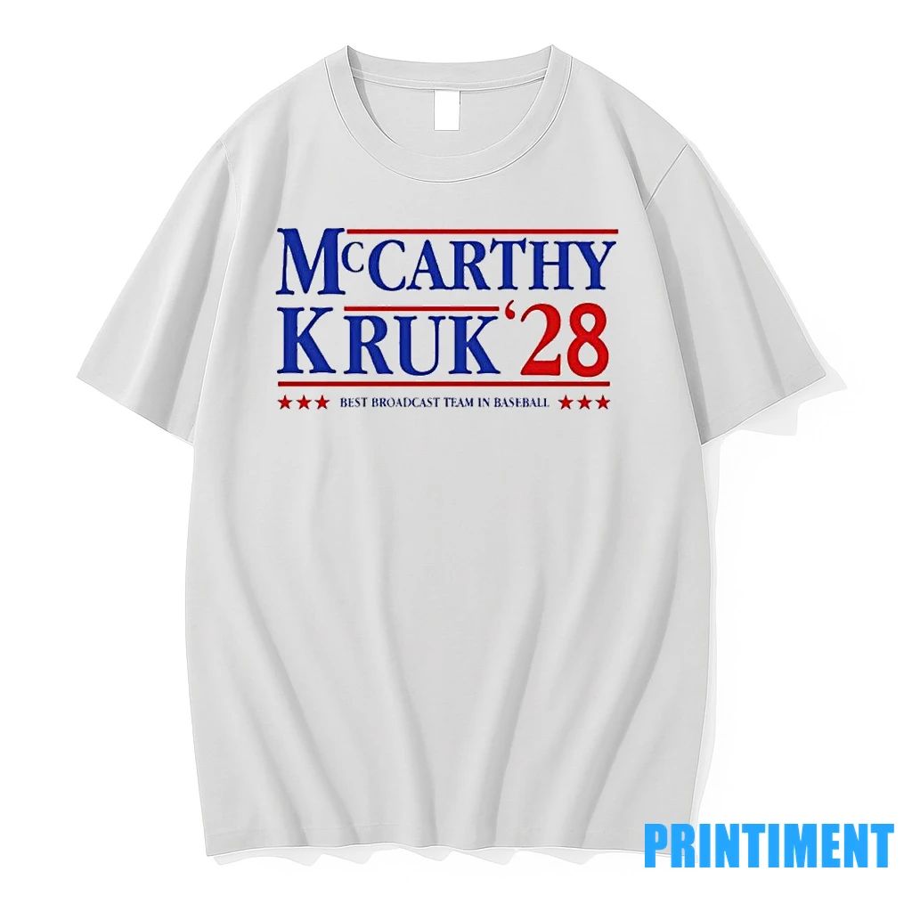 Mccarthy And Kruk 2028 Best Broadcast Team In Baseball Tshirts Sweater Unisex T-shirt, Sweatshirt, Hoodie, Long Sleeve Tee - T-Shirt, Sweatshirt, Hoodie