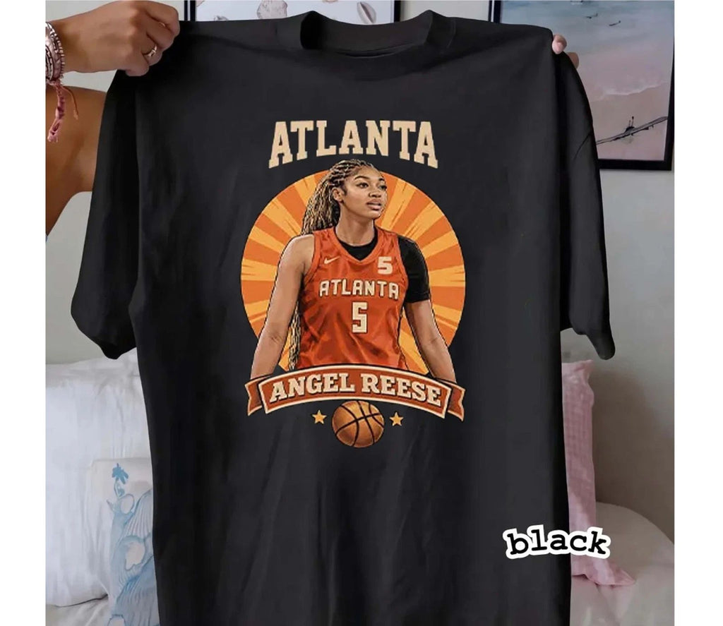 Vintage Angel Reese Atlanta Basketball Graphic T-Shirt Unisex T-shirt, Sweatshirt, Hoodie, Long Sleeve Tee - T-Shirt, Sweatshirt, Hoodie