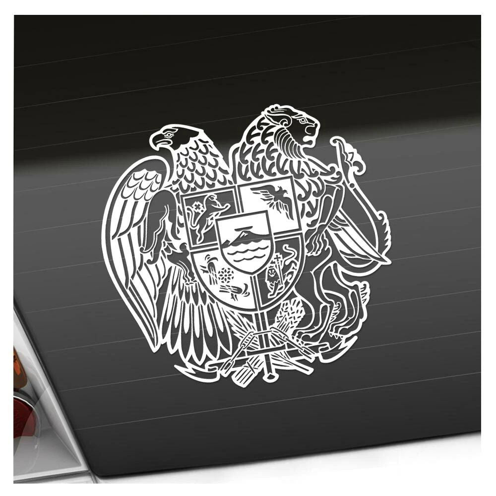 Armenia Coat of Arms Decal Sticker 25 Colours Neon Matt Unisex T-shirt, Sweatshirt, Hoodie, Long Sleeve Tee - T-Shirt, Sweatshirt, Hoodie