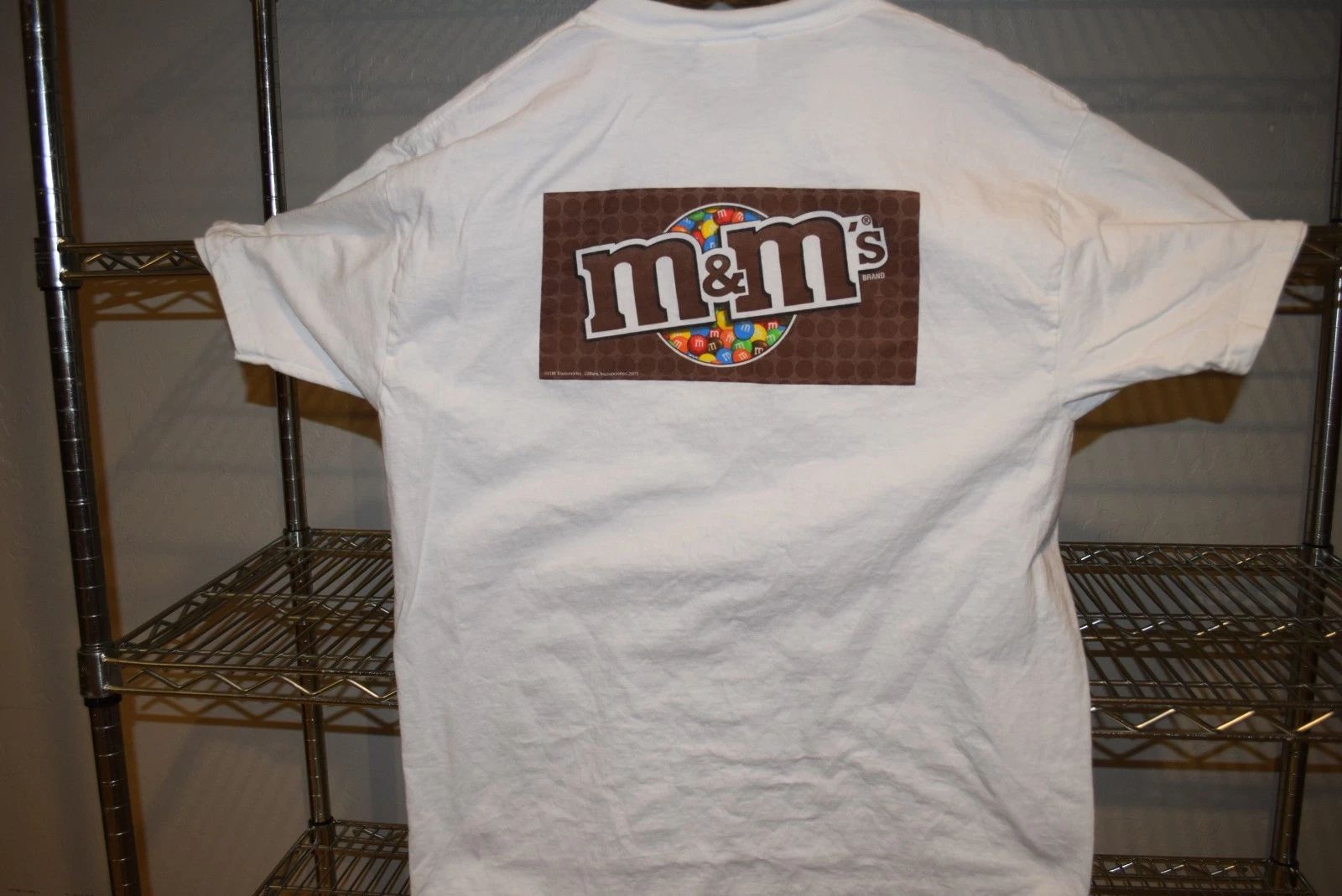 M&M's vtg 2003 MMMMMM Candy White t shirt Hanes Beefy T Men's Large EUC Unisex T-shirt, Sweatshirt, Hoodie, Long Sleeve Tee - T-Shirt, Sweatshirt, Hoodie