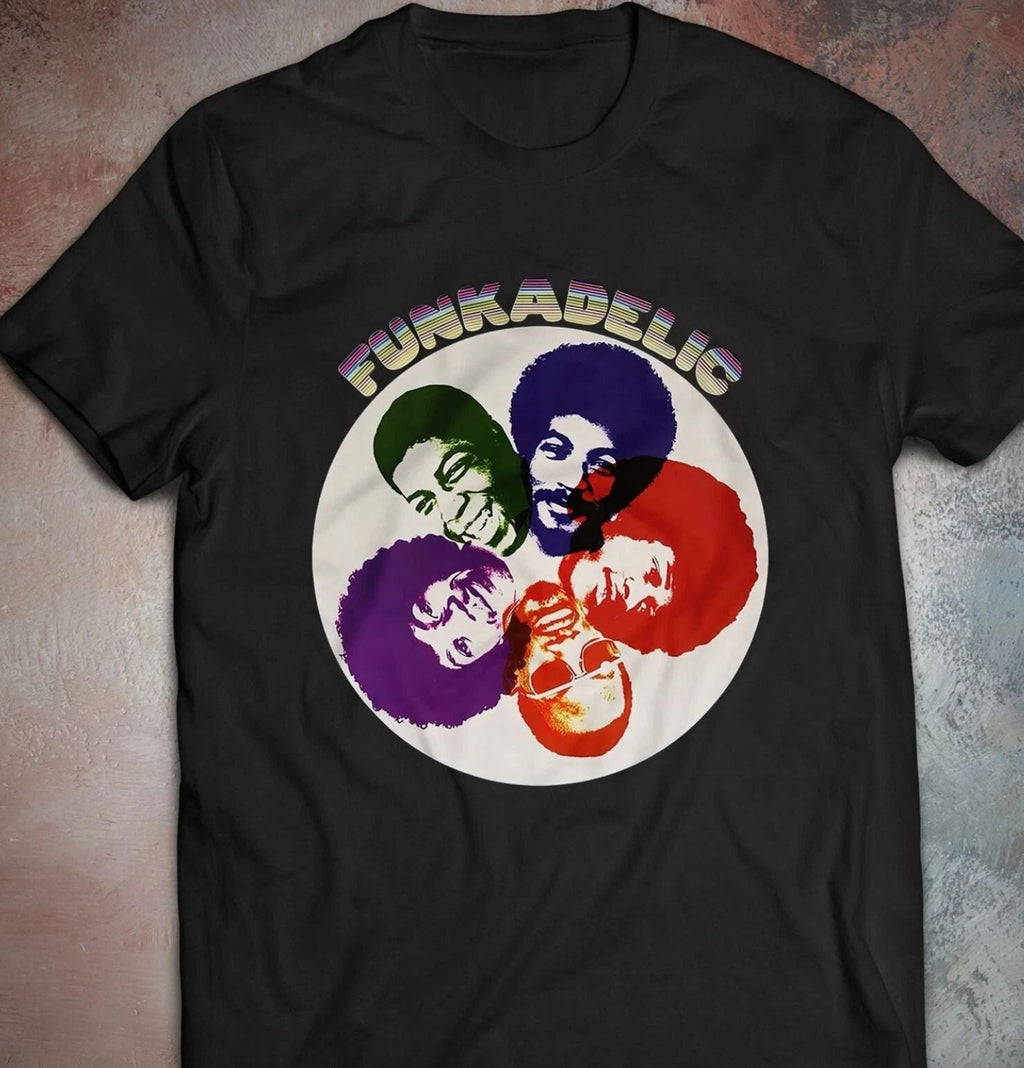 Funkadelic T-Shirt Parliament George Clinton Bernie Worrell Bootsy Collins Unisex T-shirt, Sweatshirt, Hoodie, Long Sleeve Tee - T-Shirt, Sweatshirt, Hoodie