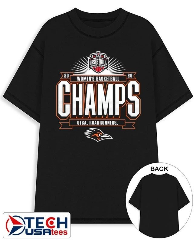 UTSA Roadrunners 2026 American Conference Womens Basketball Tournament Champions shirt Unisex T-shirt, Sweatshirt, Hoodie, Long Sleeve Tee - T-Shirt, Sweatshirt, Hoodie