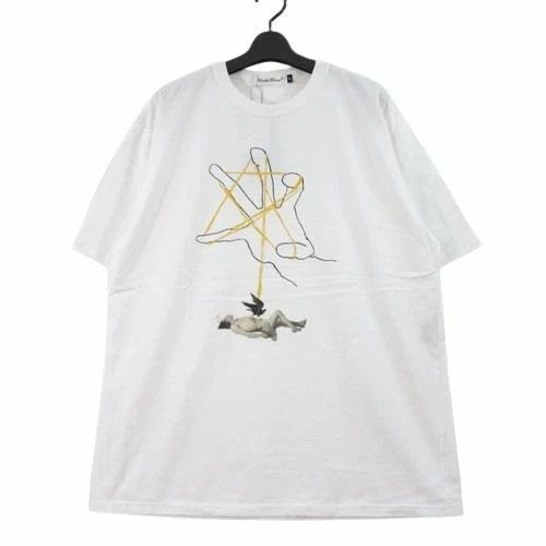 Undercover 24AW TEE Star Hand White Cotton Used B Grade Unisex T-shirt, Sweatshirt, Hoodie, Long Sleeve Tee - T-Shirt, Sweatshirt, Hoodie