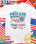 Chicago Cubs 3 balls 2 strikes never caught lookin shirt Unisex T-shirt, Sweatshirt, Hoodie, Long Sleeve Tee - T-Shirt, Sweatshirt, Hoodie