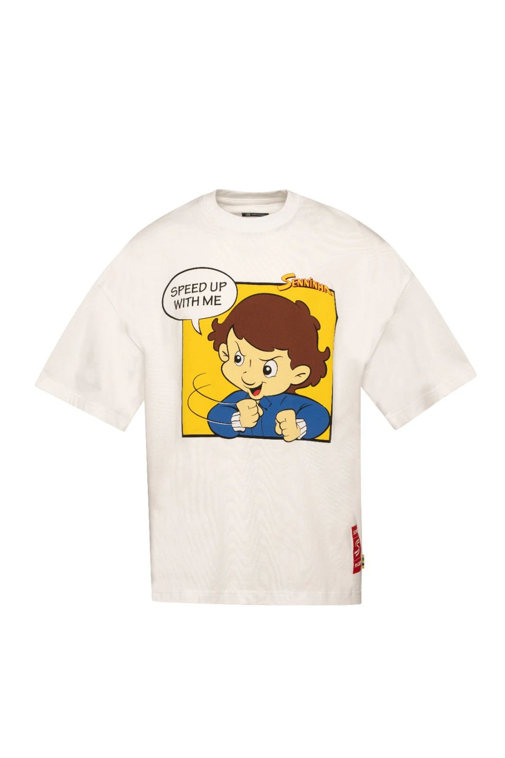 Ayrton Senna Official Formula 1 Oversized Senninha Logo Classic T-Shirt White Unisex T-shirt, Sweatshirt, Hoodie, Long Sleeve Tee - T-Shirt, Sweatshirt, Hoodie