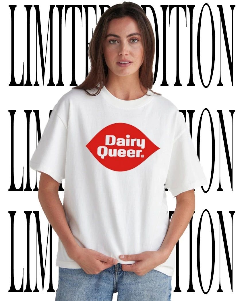 Dairy Queer logo shirt Unisex T-shirt, Sweatshirt, Hoodie, Long Sleeve Tee - T-Shirt, Sweatshirt, Hoodie