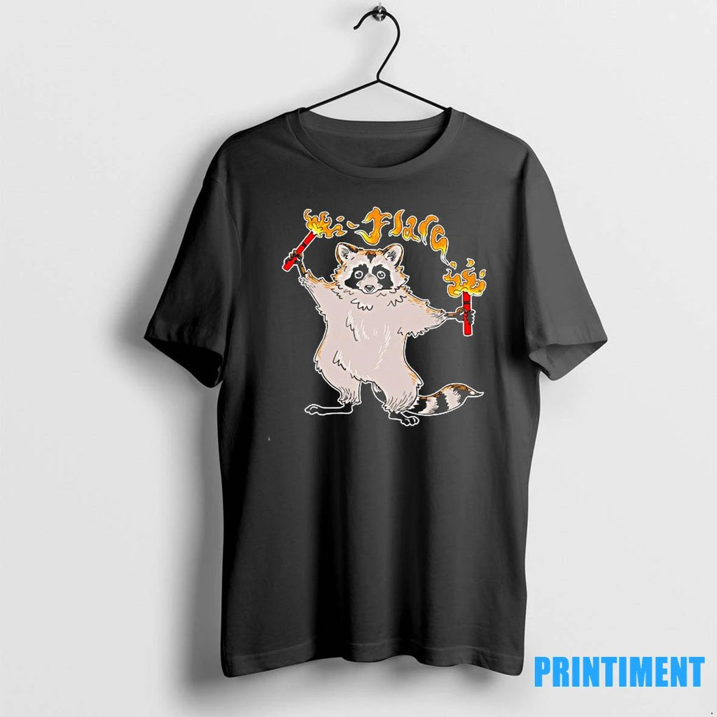Raccoon Fire Dancing Flare Tshirts Sweater Unisex T-shirt, Sweatshirt, Hoodie, Long Sleeve Tee - T-Shirt, Sweatshirt, Hoodie