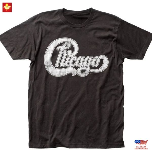 New Arrival Chicago Logo T Shirt Mens Rock and Roll Music Classic Band Tee Black Unisex T-shirt, Sweatshirt, Hoodie, Long Sleeve Tee - T-Shirt, Sweatshirt, Hoodie