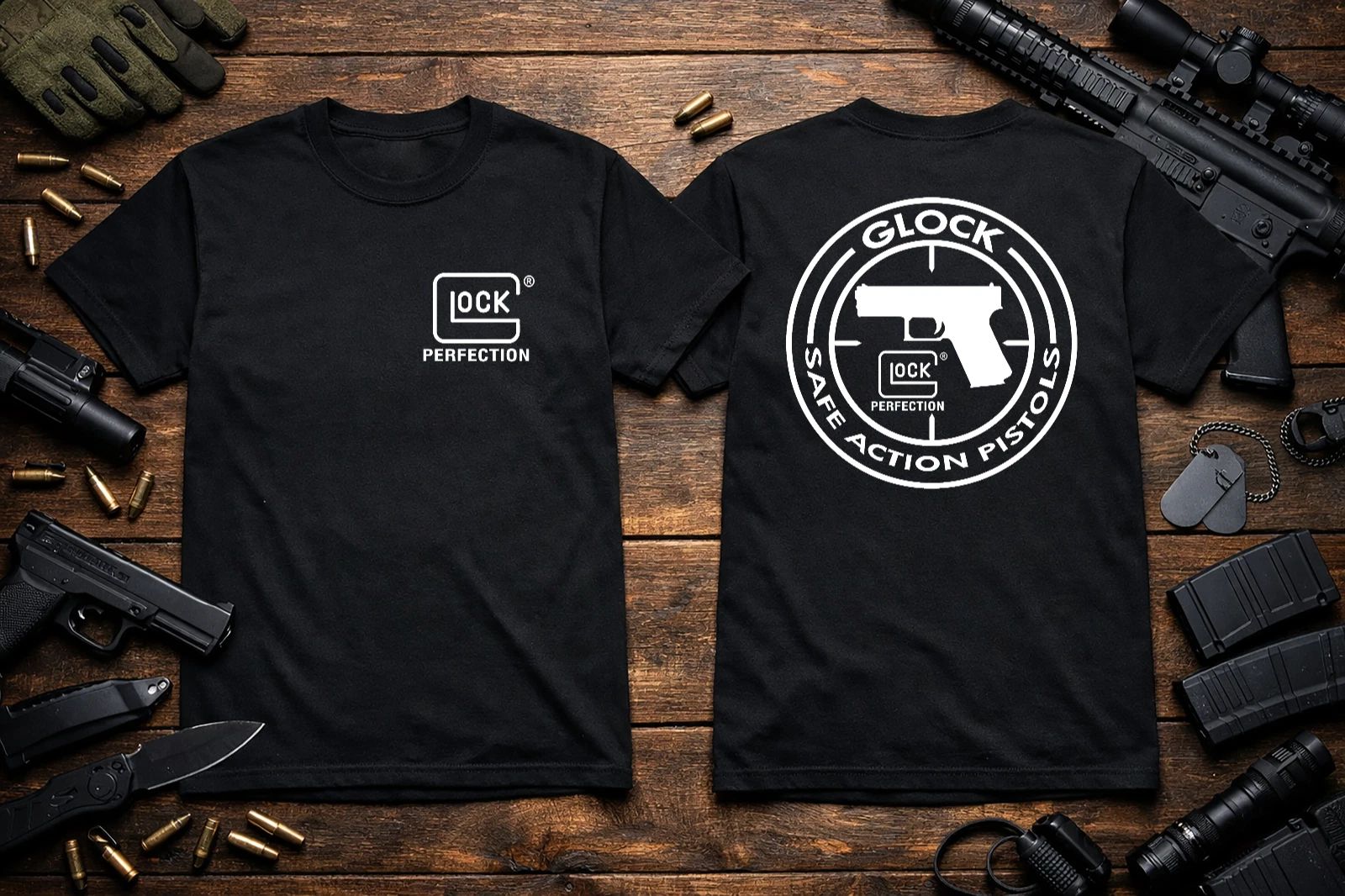OFFICIAL Glock Logo -  T-Shirt Heavyweight S M L XL 2XL 3XL 4XL 5XL Unisex T-shirt, Sweatshirt, Hoodie, Long Sleeve Tee - T-Shirt, Sweatshirt, Hoodie
