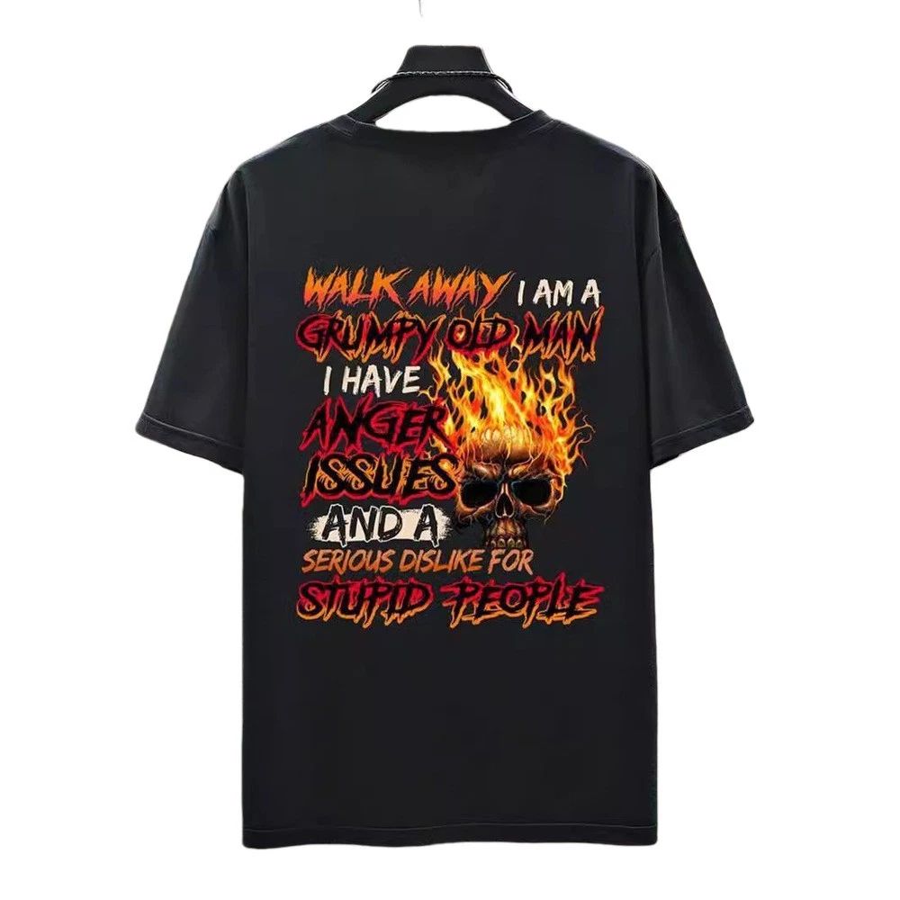 Mens polyester black loose printed T shirt for holiday and vacation use Unisex T-shirt, Sweatshirt, Hoodie, Long Sleeve Tee - T-Shirt, Sweatshirt, Hoodie