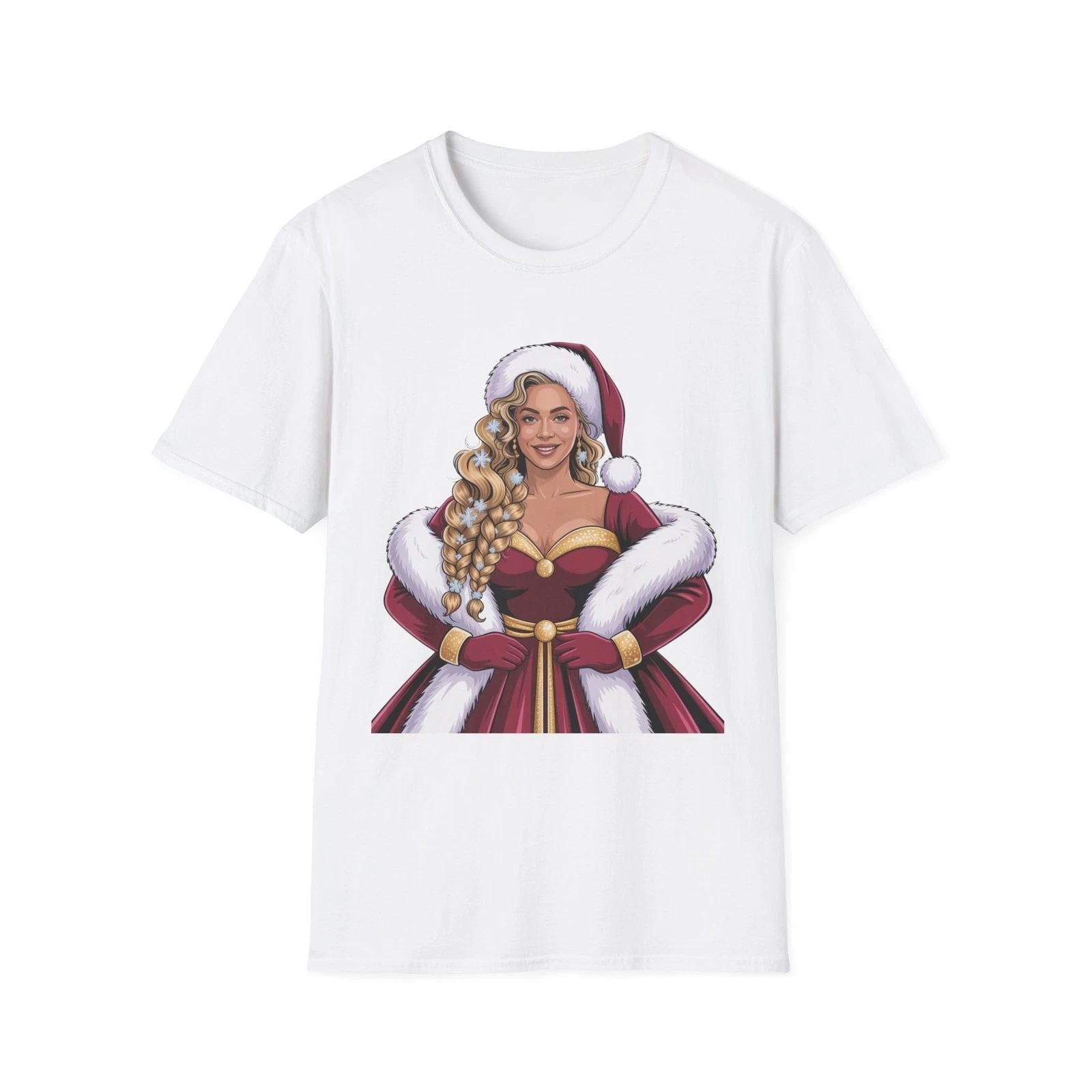 Beyonce Inspired Unisex Softstyle T-Shirt, Holiday Tee, Festive Shirt Unisex T-shirt, Sweatshirt, Hoodie, Long Sleeve Tee - T-Shirt, Sweatshirt, Hoodie
