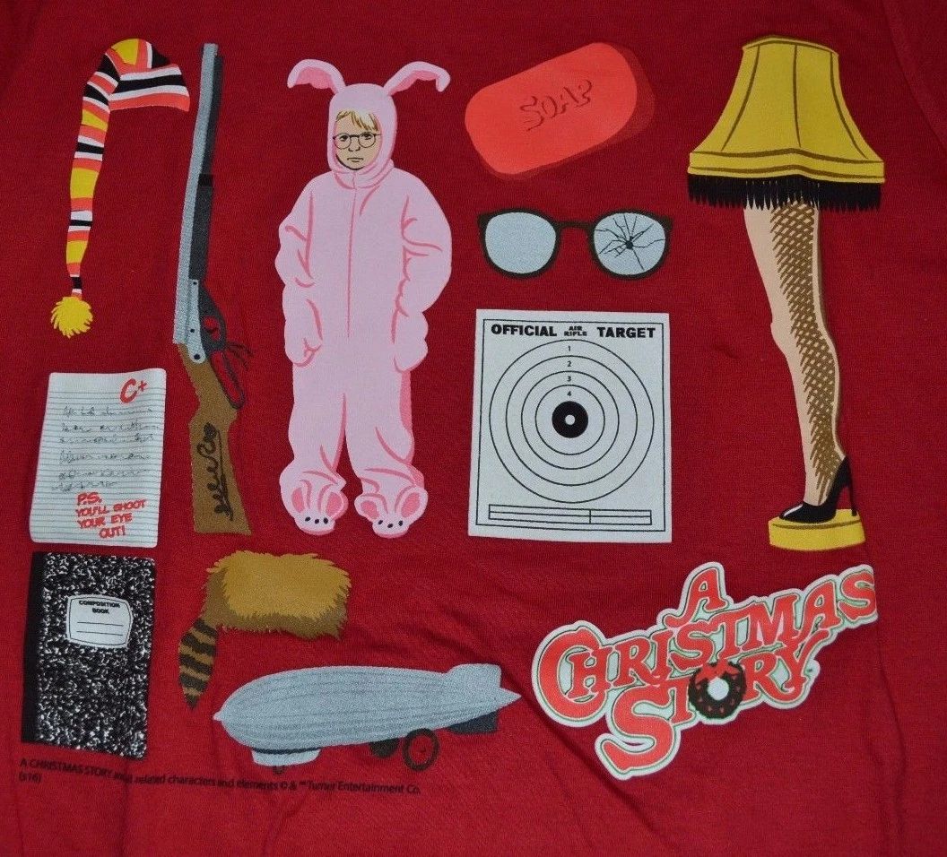 A Christmas Story Pink Bunny PJ's ICONS Men's T-Shirt Holiday Movie Classic Tee Unisex T-shirt, Sweatshirt, Hoodie, Long Sleeve Tee - T-Shirt, Sweatshirt, Hoodie