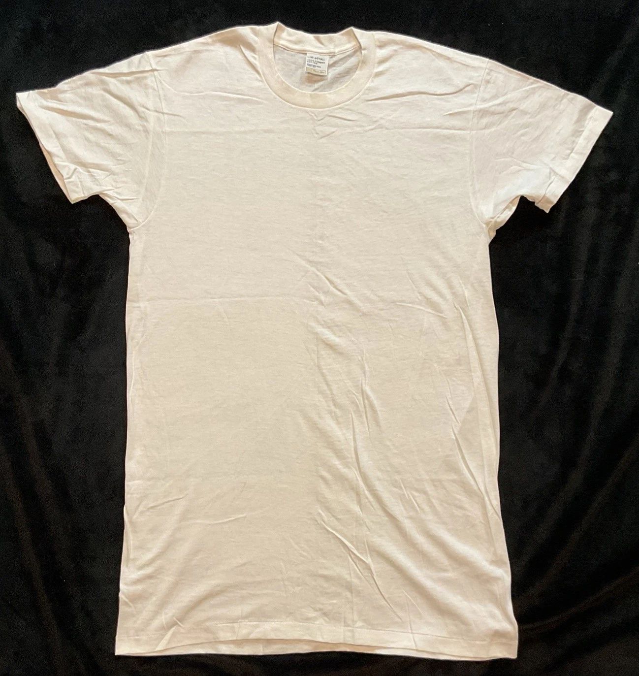 Sears Mens Store Vintage Plain White T Shirt Blank 100% Combed Cotton Large Tall Unisex T-shirt, Sweatshirt, Hoodie, Long Sleeve Tee - T-Shirt, Sweatshirt, Hoodie