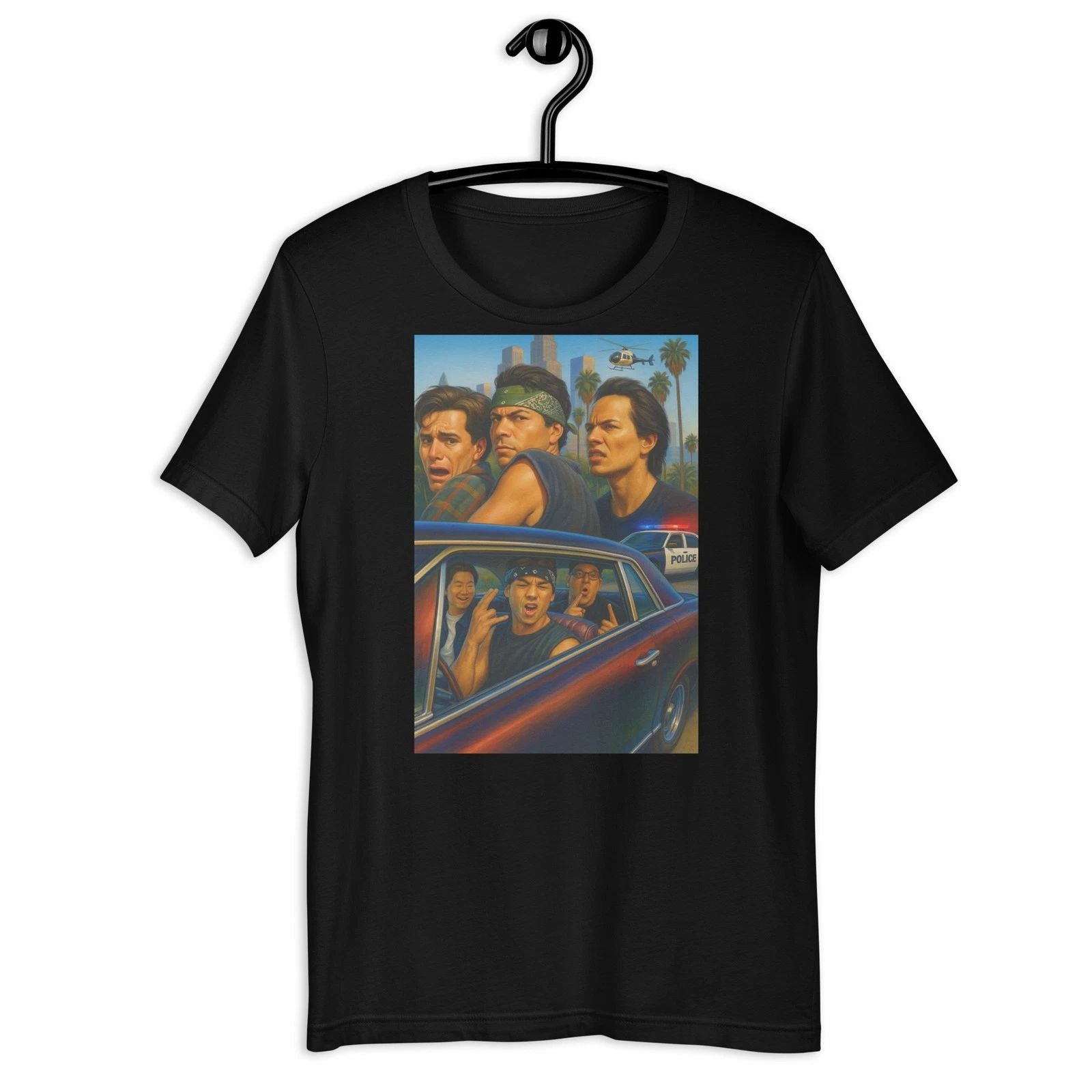 90s Chicano Street Art T-Shirt Lowrider Homies Graphic Tee Vintage Style Unisex T-shirt, Sweatshirt, Hoodie, Long Sleeve Tee - T-Shirt, Sweatshirt, Hoodie