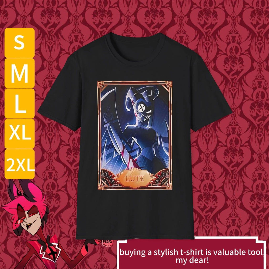 Hazbin Hotel Lute Adam Vaggie Angels Unisex Softstyle T-Shirt Unisex T-shirt, Sweatshirt, Hoodie, Long Sleeve Tee - T-Shirt, Sweatshirt, Hoodie