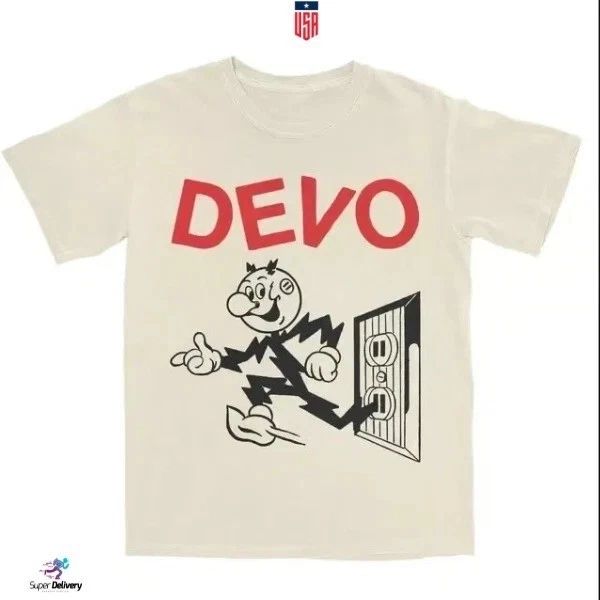 Devo Band Rock Music Tour White Colour S to 5XL Tee Shirt TU673 Unisex T-shirt, Sweatshirt, Hoodie, Long Sleeve Tee - T-Shirt, Sweatshirt, Hoodie