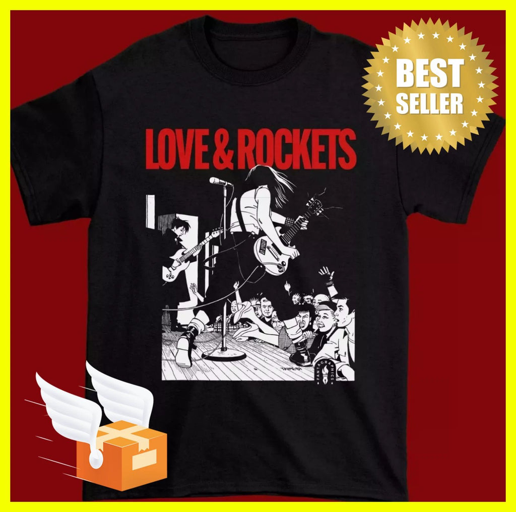 Love and Rockets Band T-Shirt Short Sleeve Cotton Unisex T-shirt, Sweatshirt, Hoodie, Long Sleeve Tee - T-Shirt, Sweatshirt, Hoodie