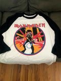 Iron Maiden - Maiden Japan 1982 Raglan Beast on the Road World Tour,  S to 3XL Unisex T-shirt, Sweatshirt, Hoodie, Long Sleeve Tee - T-Shirt, Sweatshirt, Hoodie