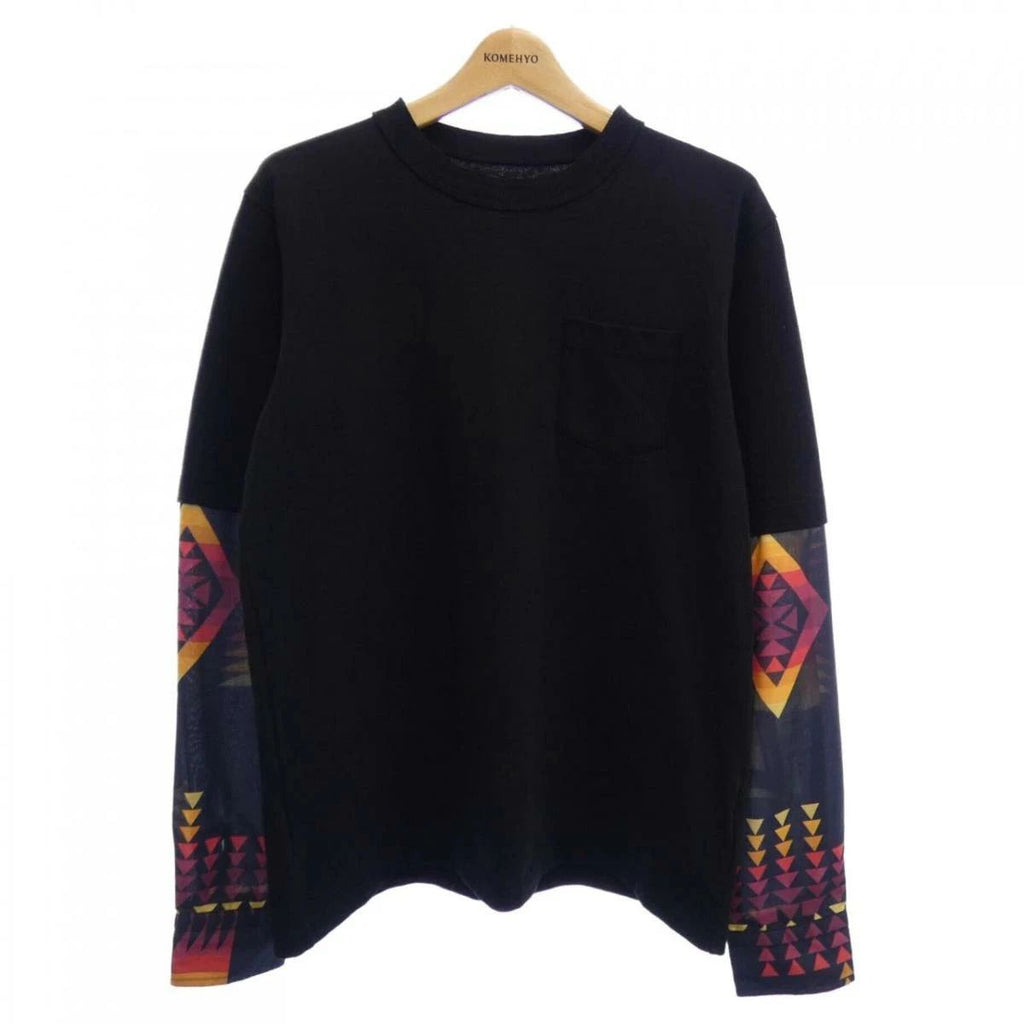 Sacai Tshirt Black Size 2 Used Stylish Casual Top Unisex T-shirt, Sweatshirt, Hoodie, Long Sleeve Tee - T-Shirt, Sweatshirt, Hoodie