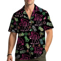 Surfing Bigfoot Hawaiian Shirt Neon Sasquatch Tropical Luau Button Up Men Women Unisex T-shirt, Sweatshirt, Hoodie, Long Sleeve Tee - T-Shirt, Sweatshirt, Hoodie