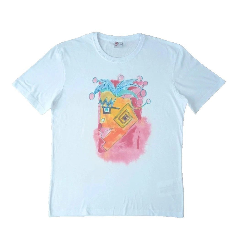 Graphic Tee/handpainted / White/cotton/Short Sleeved/Unisex/CelticTshirt/Size XL Unisex T-shirt, Sweatshirt, Hoodie, Long Sleeve Tee - T-Shirt, Sweatshirt, Hoodie