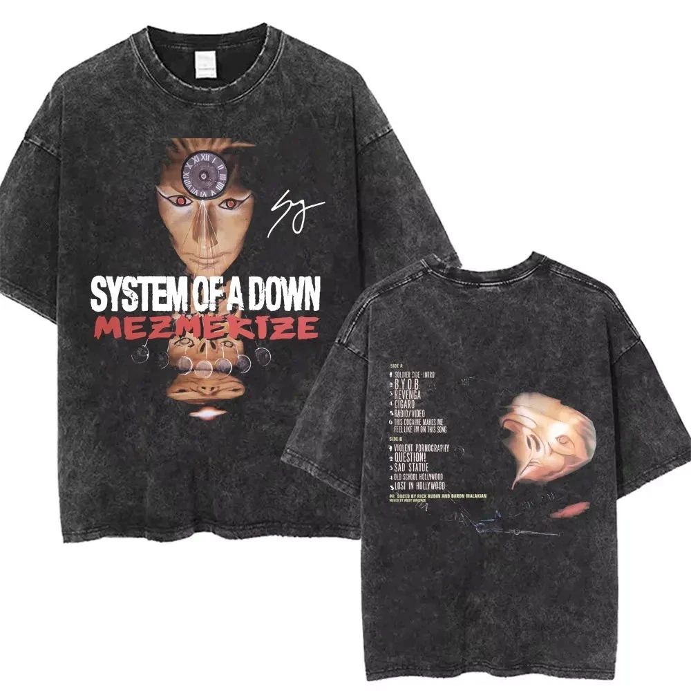 System Of A Down T-Shirts Graphic Print SOAD Tees Cotton Unisex Tops And Shirts Unisex T-shirt, Sweatshirt, Hoodie, Long Sleeve Tee - T-Shirt, Sweatshirt, Hoodie