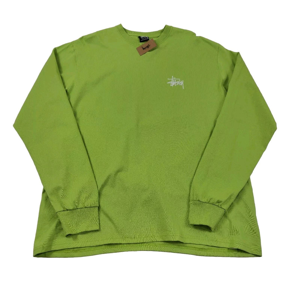 Stssy Basic Long Sleeve Tea Green Unisex T-shirt, Sweatshirt, Hoodie, Long Sleeve Tee - T-Shirt, Sweatshirt, Hoodie