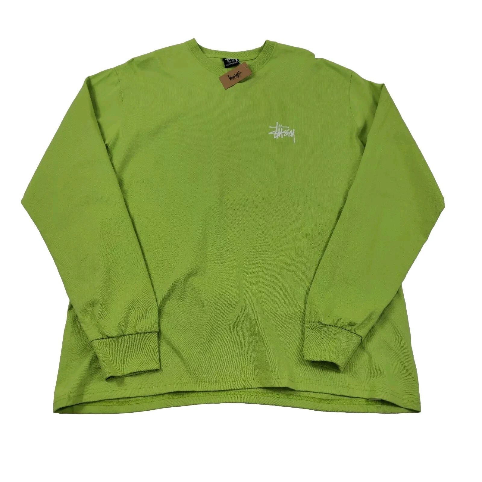 Stssy Basic Long Sleeve Tea Green Unisex T-shirt, Sweatshirt, Hoodie, Long Sleeve Tee - T-Shirt, Sweatshirt, Hoodie